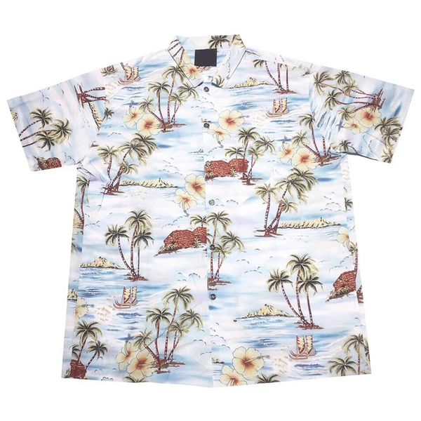 

19SS Coconut Tree Printing Shirt Summer Beach Men Women T Shirt Fashion Casual Street Holiday Hawaii Outwear Jacket HFLSCS040