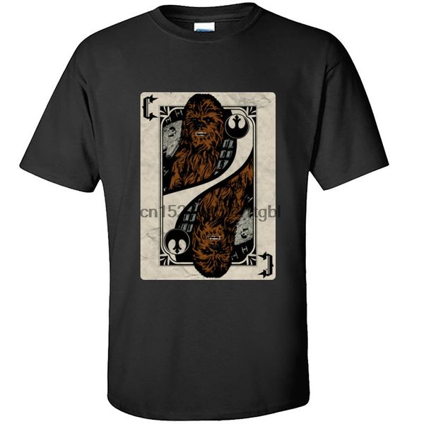 

чубакка игральных карт vintage tshirt новая мода майка для мужчин назад в будущее comic t shirt хлопок