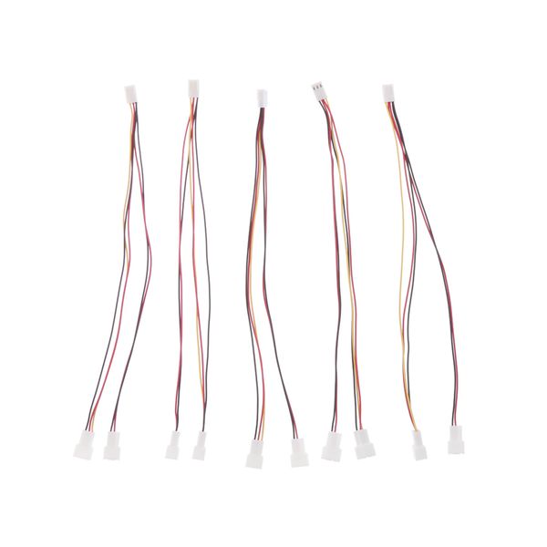

5pcs 3pin pc computer fan power splitter cable 3pin to 2 fan y cable adapter