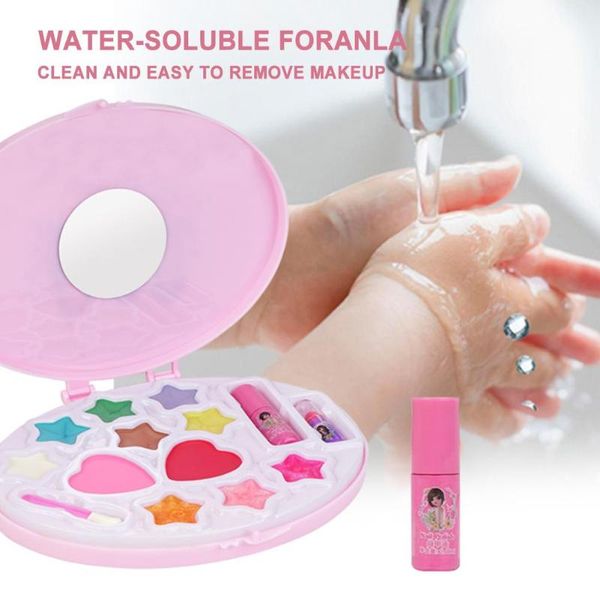 

eyebrow tools & stencils girls game play pretend princess makeup box children cosmetics toy set gift the product is a perfect for little