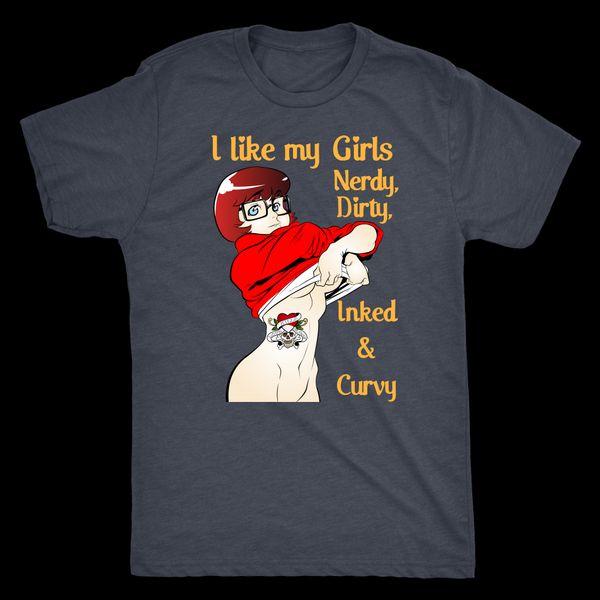 

2019 fashion nerdy dirty inked and curvy t-shirt tees