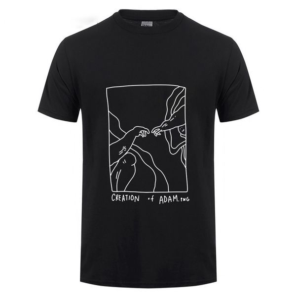 

michelangelo's magnum creation of adam.png t shirt men women short sleeve o neck cotton harajuku t-shirt summer tee