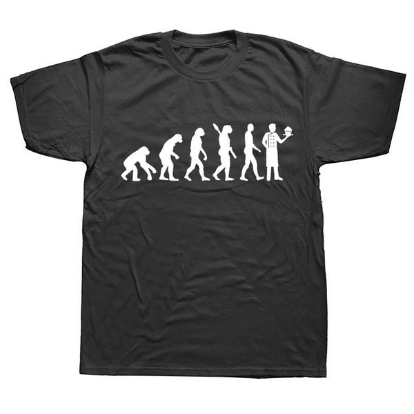 

эволюция chef юмористическая творческой новизны mens men t shirt футболка с коротким рукавом новые o шеи хлопка tshirt tee