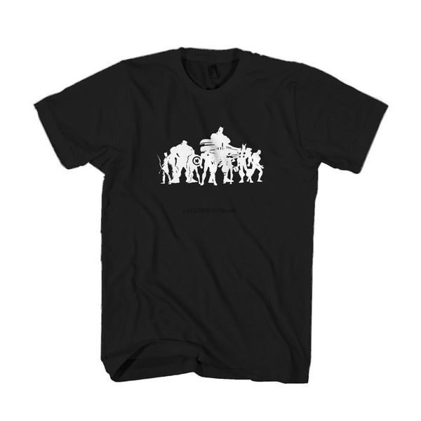 

the avengers silhouette loki nick fury captain america ironman thor t shirt