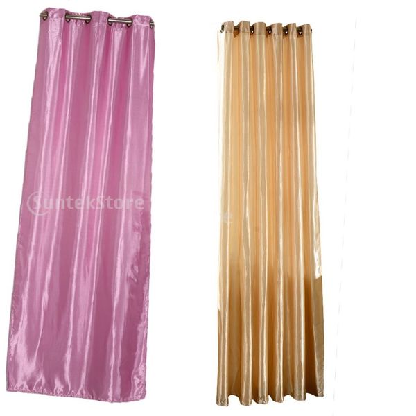 

100x250cm jacquard window curtain bedroom draperies blinds punch purple+coffee 2 pc pack