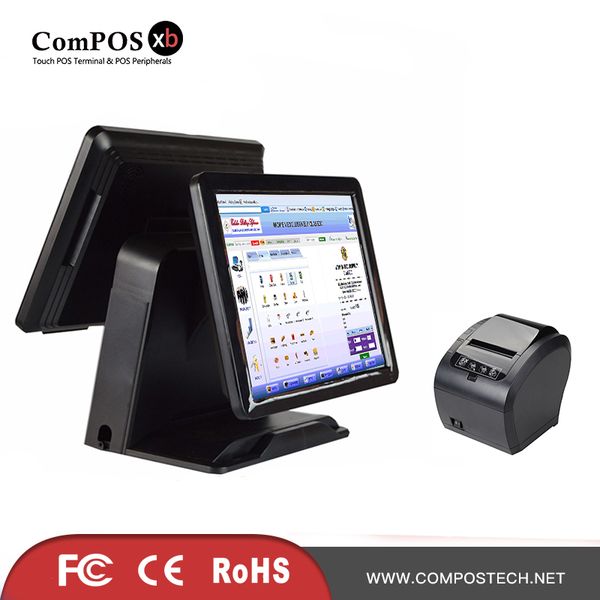 

commercial system 15 inch touch all in one machine epos deskterminal for bar