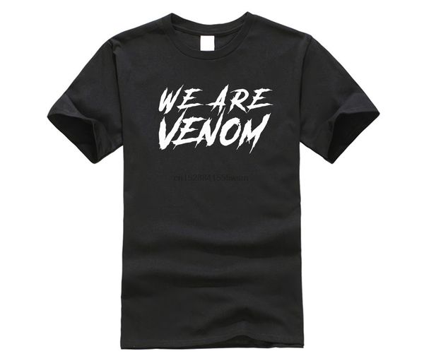 

we are venom t shirt anime cool print t-shirt men black streetwear hip hop soft summer tee homme us size 100% cotton