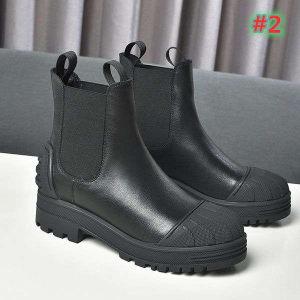

2020 fashion designer women genuine leather martin boots motorcycle boots casual boots size 35-41with box, Black