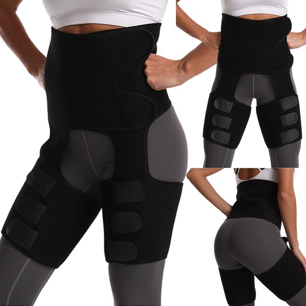 

belt black sweat arm sleeve belly belt sports suit 1 set 3 pieces yoga body shaping slimming waist black, Black;brown