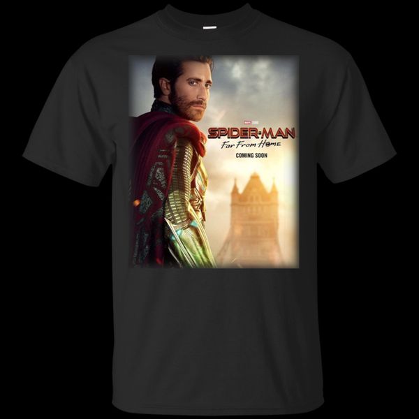 

mysterio- far from home new posters t-shirt black-navy for men-women wholesale tee custom environtal printed tshirt