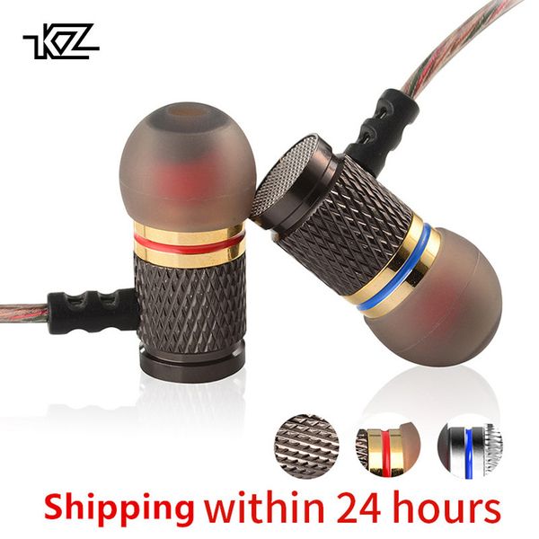 

kz ed special edition gold plated housing earphone with microphone 3.5mm hd hifi in ear monitor bass stereo for phone