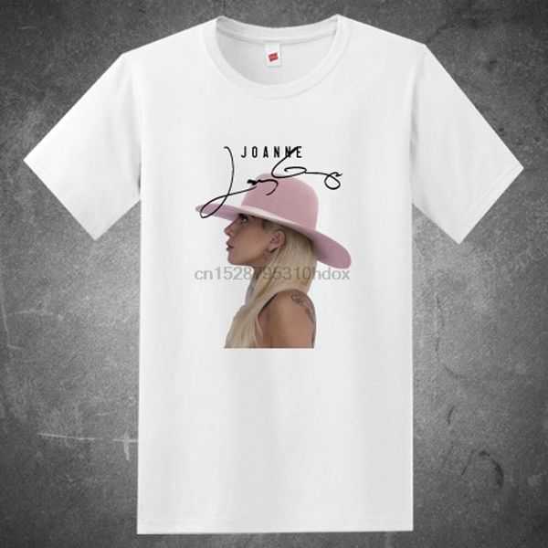 

father day gift lady gaga joanne album american singer men white t-shirt size s to 3xl