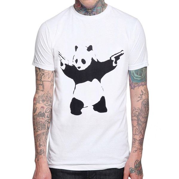 

panda футболка человек дизайн смешная любовь творческий printed мужчины футболка casual basic 100% хлопок топы hipster смешной tee мужские ф