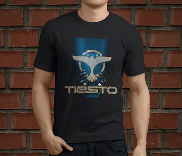 

new popular dj tiesto trance men's black t-shirt size s-3xlknitted comfortable fabric street style men t-shirt