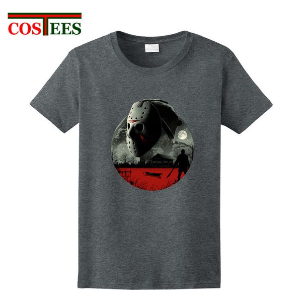

horror jason voorhees t shirt halloween spooky camp crystal lake friday the 13th hockey mask texas chainsaw massacre machine tee