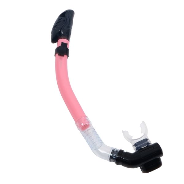 

full dry snorkel with silicone mouthpiece for scuba diving, snorkeling and swimming