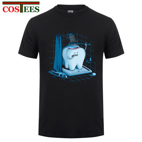 

funny t shirt men dental hygiene tooth healthy great tshirt men plus size xxxl brand china clothes graphic print for family tees