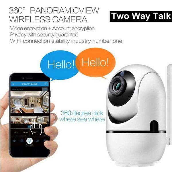 

auto track 1080p ip camera p2p nas rtsp onvif surveillance security monitor wifi wireless mini cctv indoor camera ycc365