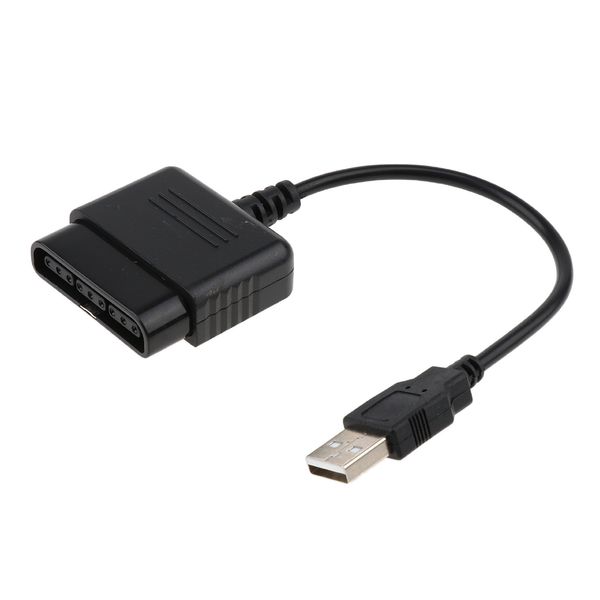 

usb controller adapter converter cable for sony playstation 2 ps2 to ps3/pc - black