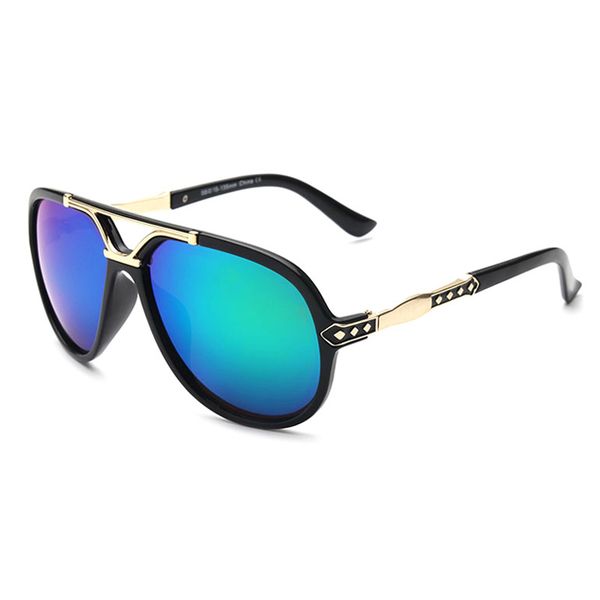 

sunglasses double color coating super cool women and men travel style sun glasses ocolos de sol, White;black