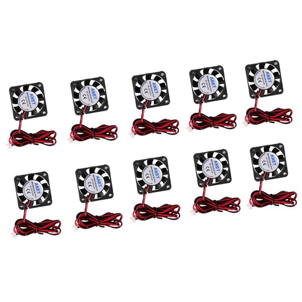 

10pcs silent 12v 40mmx40mmx10mm 4010 dc brushless cooling fan for 3d printer