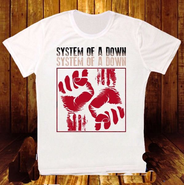 

men designer clothes men t-shirt casual tees of a down fists serj tankian scars on broadway causal t shirt