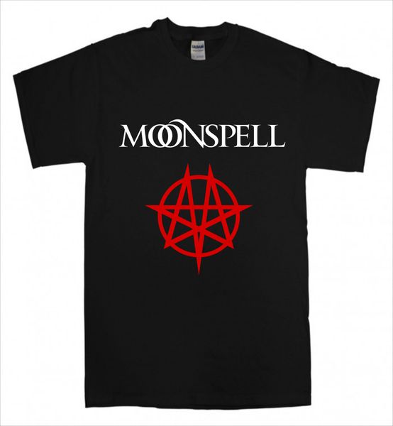 

moonspell футболка новая черная футболка s-3xl gothic дум dark metal гниение христа случайный человек тройники mens tops o-neck t shirt men