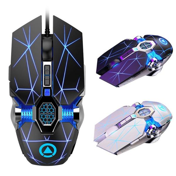 

wired mechanical usb 7 buttons led backlit mute gaming mouse mice for pc lap2020