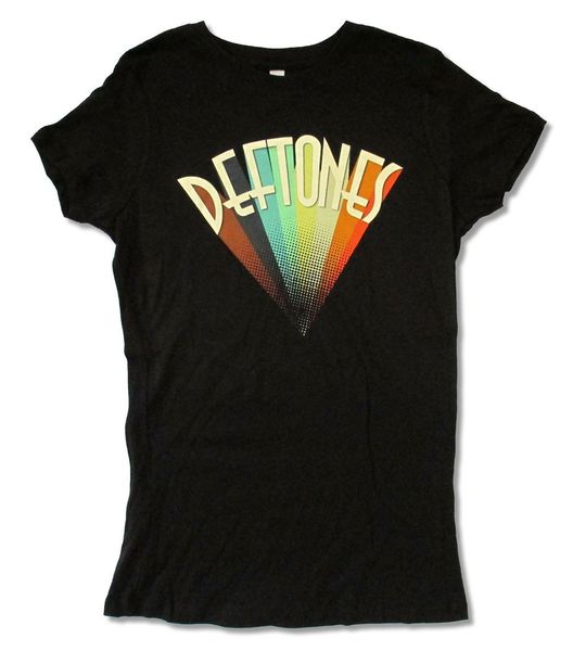 

deftones logo black juniors girls t shirt new licensed casual printing tee shirt