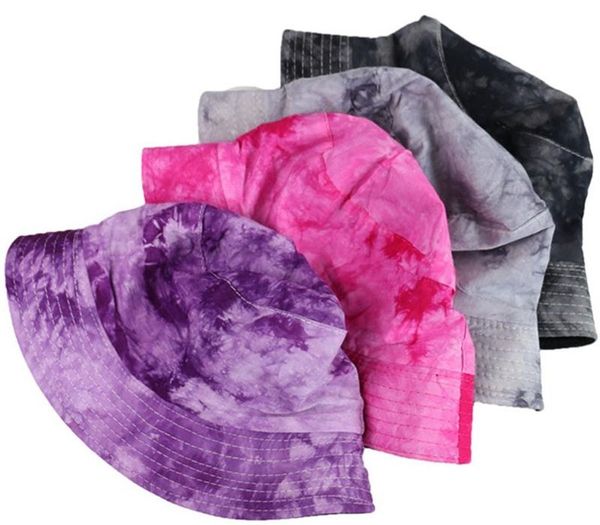 

1pcs autumn tie dye bucket hat fishing caps mens womens 2020 new, Blue;gray