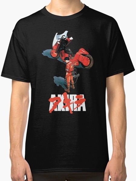 

akira kaneda bike men's t shirt black 2019 short sleeve cotton man clothing t shirt homme basic t shirt