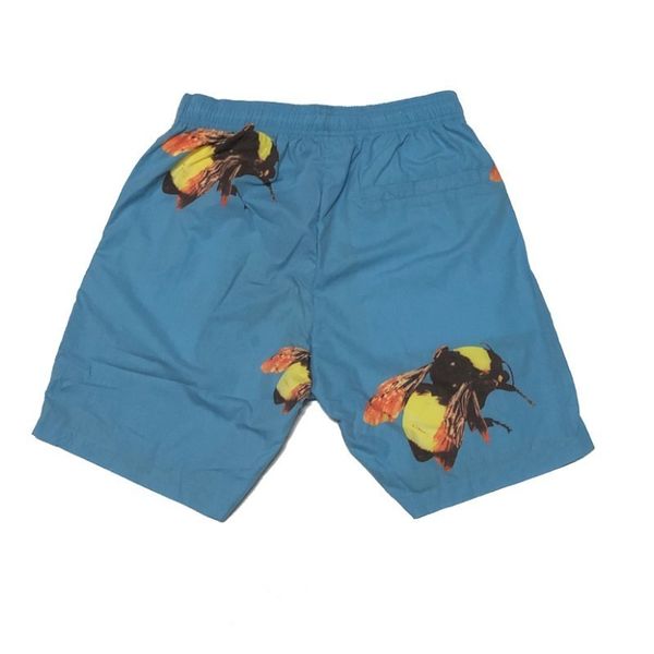 

big bee print designer shorts high street fashion men and women couple beach pink blue hip hop beach shorts hfssdk025, White;black