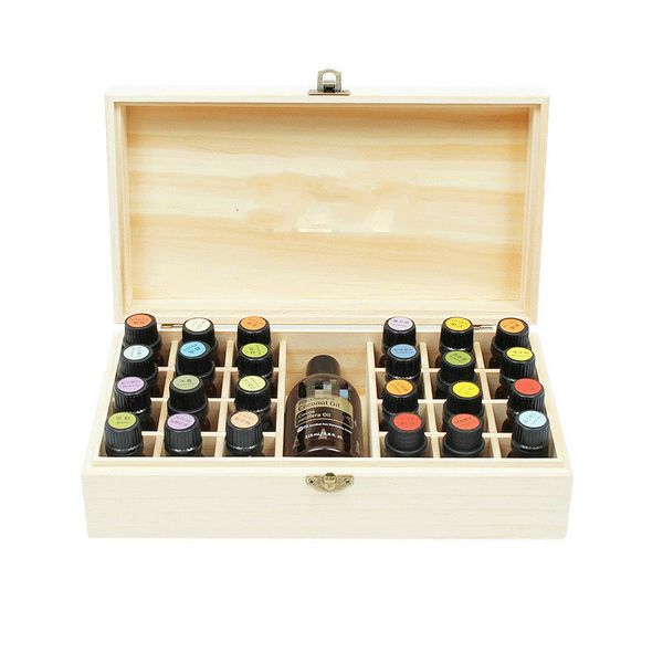 

doterra essential oil storage wooden box 25 compartment storage box 15ml 24+1 compartment essential oil display