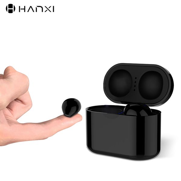 

ultra small mini hidden wireless bluetooth 5.0 earphone touch control portable charging case sport headset