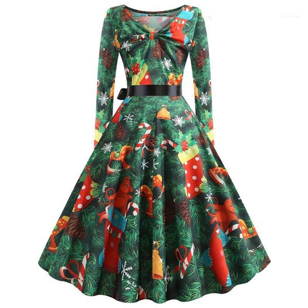 

clothing 3d digital print women casual dresses fashion christmas print panelled womens expansion dresses designer females, Black;gray