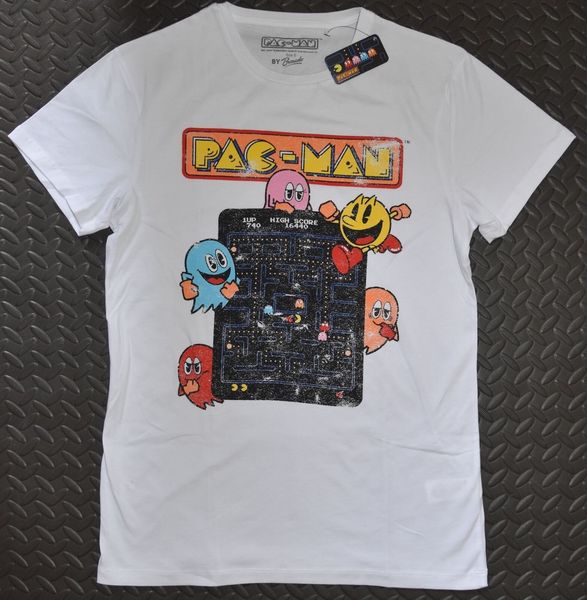 

pacman primark mens t shirt retro new uk sizes s - xxl