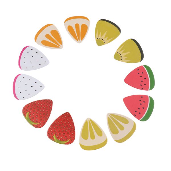 

12pcs целлулоида акустическая гитара медиатор pick для uke частей гитары