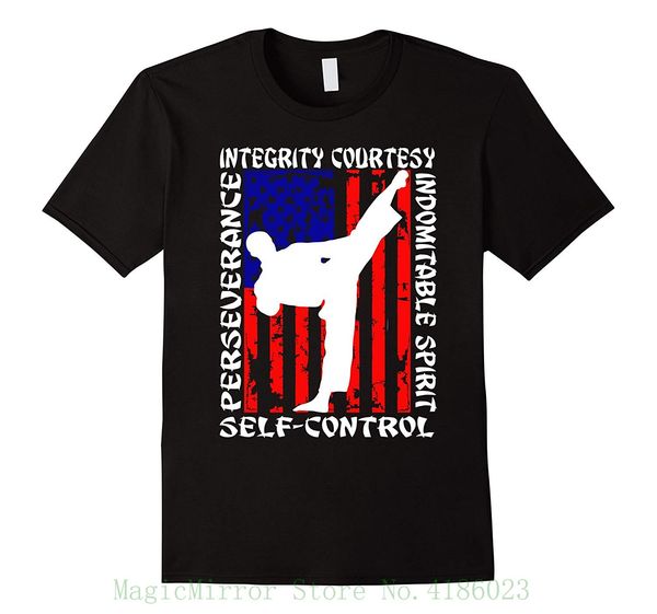

martial artist t shirt - taekwondo 5 tenets taekwon - do brand 2020 new t shirt man cotton