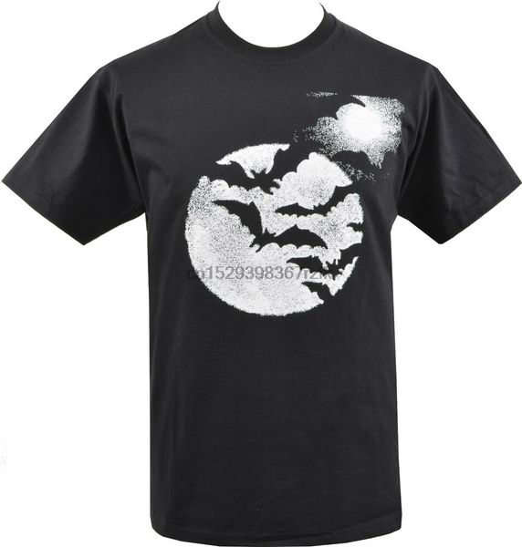 

mens gothic t-shirt flock of vampire bats full moon horror cult whitby s-5xl