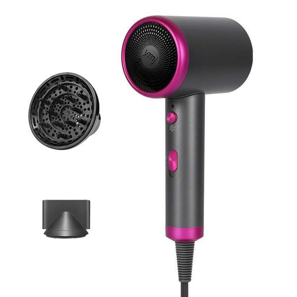 

portable lightweight mini hair dryer with diffuser professional powerful negative ion ceramic tourmaline travel hair blow dryer