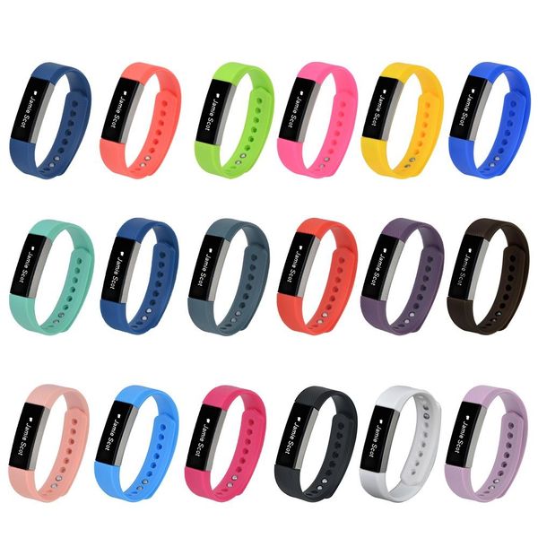 

wholesale 400pcs/lot silicone fitbit alta band wristband strap bracelet watch replacement accessories fastener strap