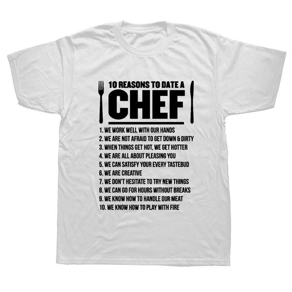 

10 причин датировать chef футболка мужская с коротким рукавом крупногабаритные streetwear hip hop печатные футболки лучшие тис