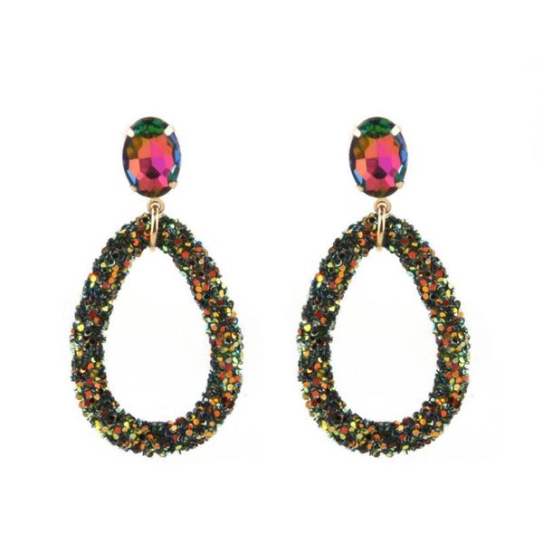 

zouchunfu pendientes bohemian multicolor drop earrings for women fashion resin earrings jewelry oorbellen boho, Silver