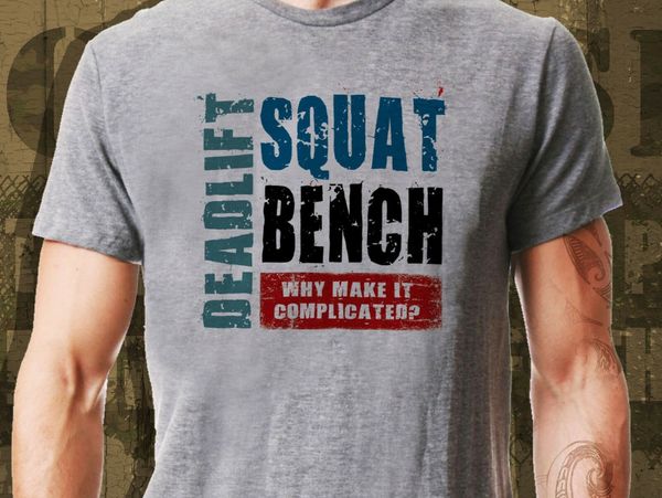 

dead lift squat bench cross fit fitness weightlifting strength ideal gift cotton men 2019 o neck street wear hip hop shirt