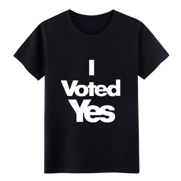 

men's i voted yes for scotland scottish independence t shirt custom 100% cotton s-xxxl cool graphic building standard shirt