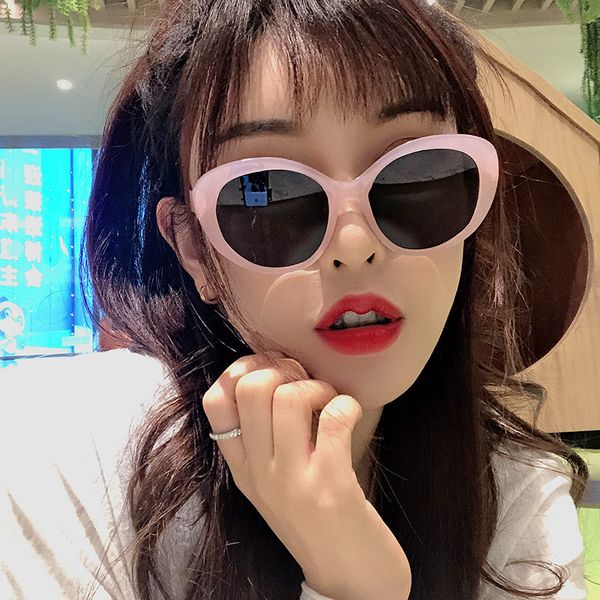 

kottdo vintage round plastic women sunglasses classic cat's eye tourism leopard brand designer sunglasses women uv400, White;black
