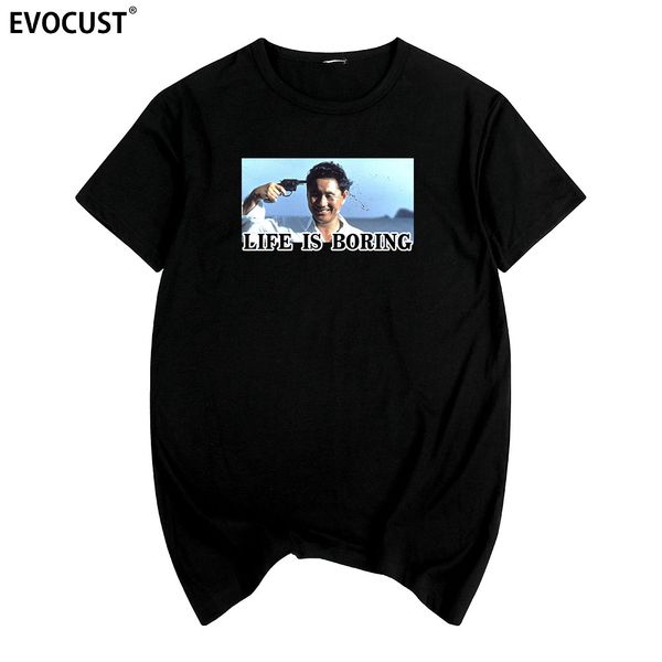 

жизнь скучна китано такеши футболку хлопок мужчины майка новые tee tshirt для женщин унисекс мода