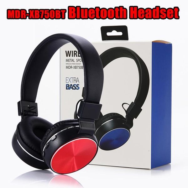 

mdr-xb750bt bluetooth headphones wireless handsearphones earbuds stereo sound edr 4.2 for sony lg samsung iphone with retail package