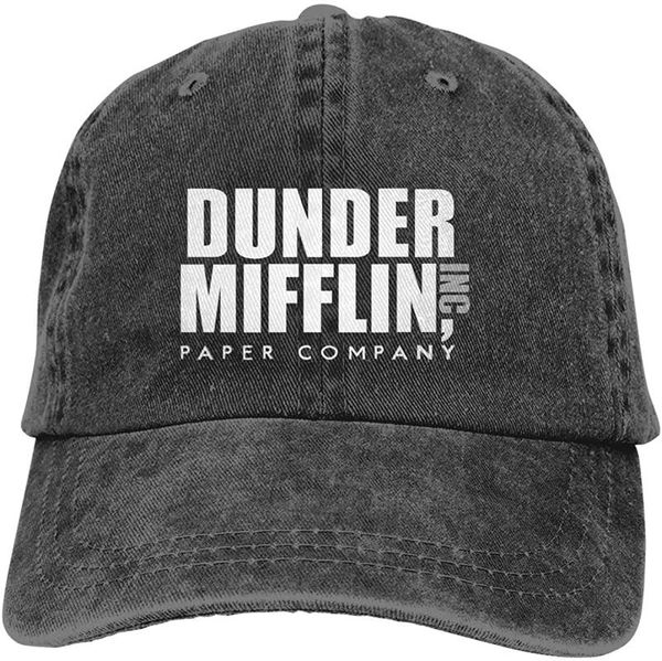 

ball caps dunder mifflin paper lnc soft casquette cap vintage adjustable baseball, Blue;gray