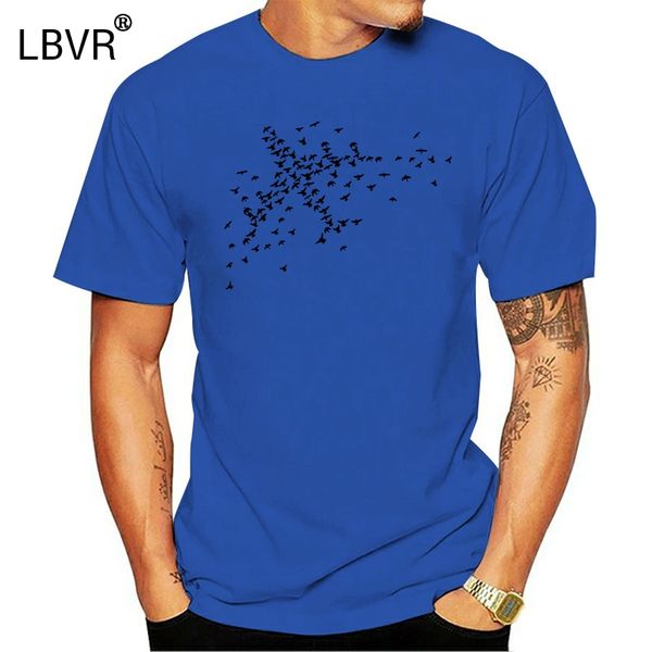 

birds plane graphic men t-shirt airplane aeroplane nature pilot art tee new fashion men t shirt brand clothing